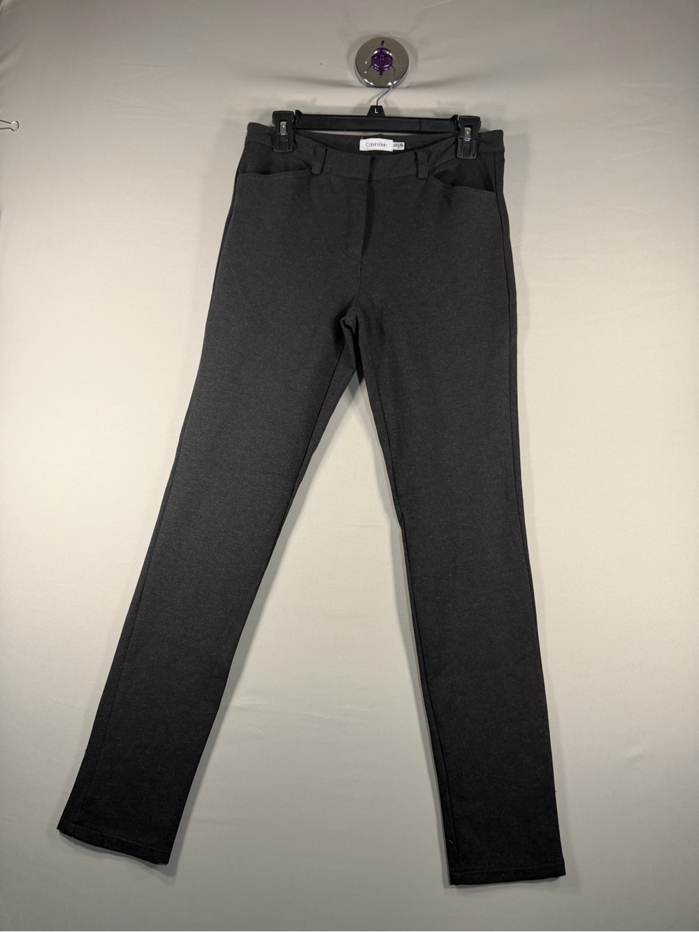 Calvin Klein Women's Black Slim Fit Stretch Dress Pants Casual Size 4